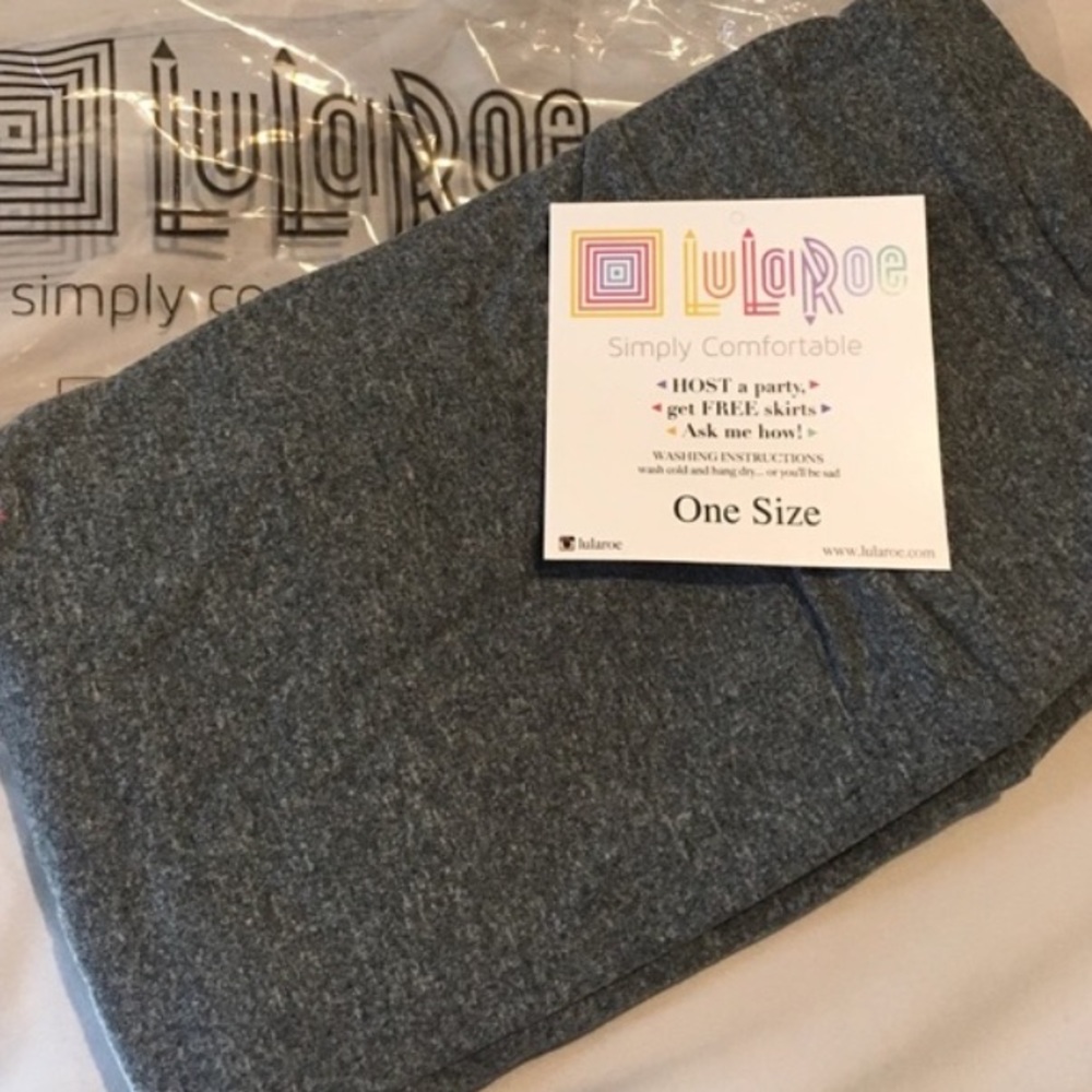 Grey LulaRoe OS legging